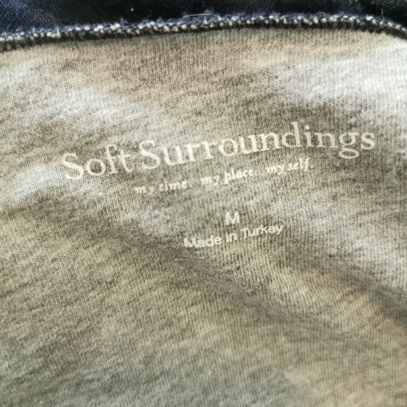 Navy Soft Surroundings long lightweight cardigan, M - Picture 5 of 8